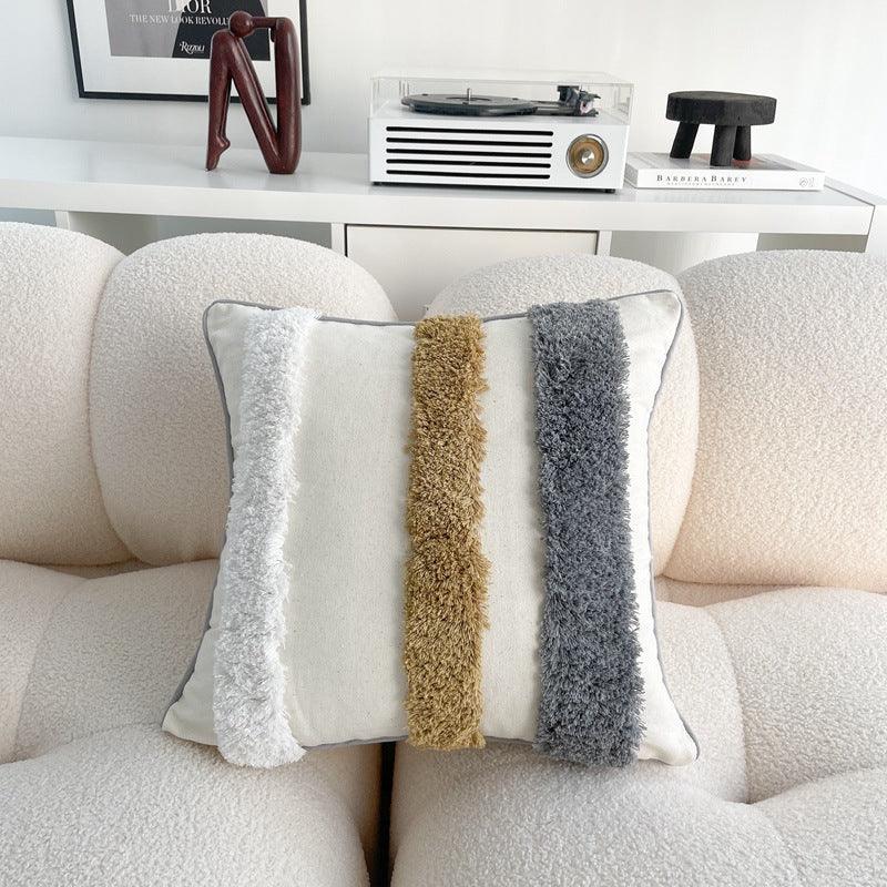 Cotton And Linen Bohemian Ins Style Pillow Sofa Living Room And Bedside Backrest Bay Window Tassel Cushion Cover