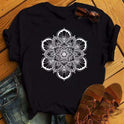 New Simple T-shirt Printed Pattern Black