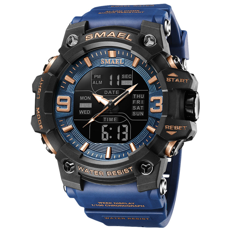 Sports Waterproof Electronic Watch Multi-function Training Alarm Clock Watch