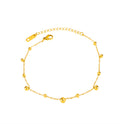 Simple Gold Bead Anklet For Women Beach