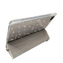 Transparent Floral Tri-fold Tablet Protective Case