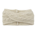 European And American Knitting Twist Cross Wool Hair Band