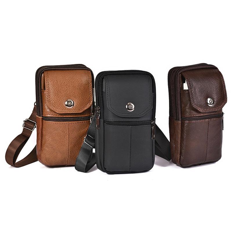 Men's Multi-functional Outdoor Portable Fashion Leather Belt Bag