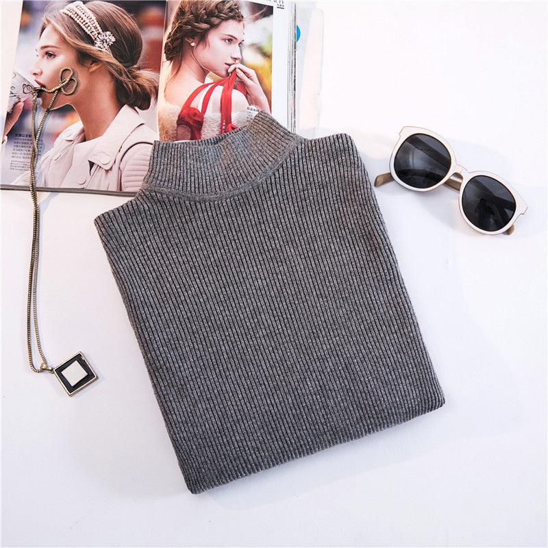 The New Fashion All-match Slim Knitted Top Trendy