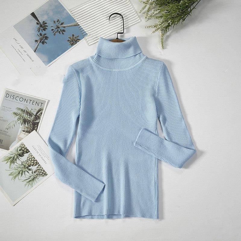 Bottoming Shirt Women's Long-sleeved Pullover All-match Slim-fitting Tight-fitting Sweater