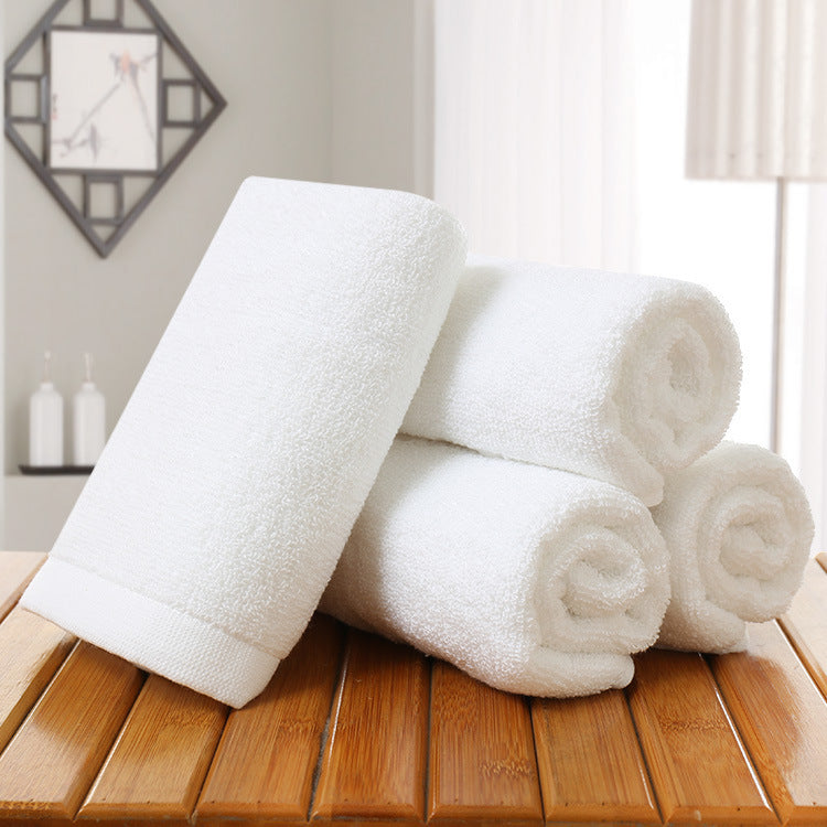 White towel for foot massage