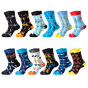 Men's Creative Printed Ocean Series Mid Length Socks