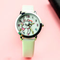 Cute cat luminous pointer strap watch