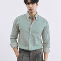 Men's Korean-style Vertical Stripes Trendy Pu Shuai Shirt Business Casual Shirt