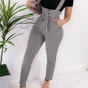 Fashion sexy slim casual suspender trousers