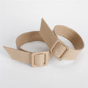 Soft Leather Trench Coat Cuffs With Hand Wrist Strap