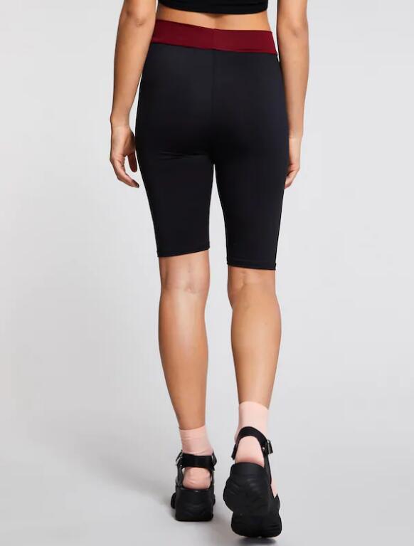 Summer New Contrast Color Five Point Pants High-elastic Slim Shorts