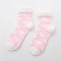 Sweet half fleece home sleep socks