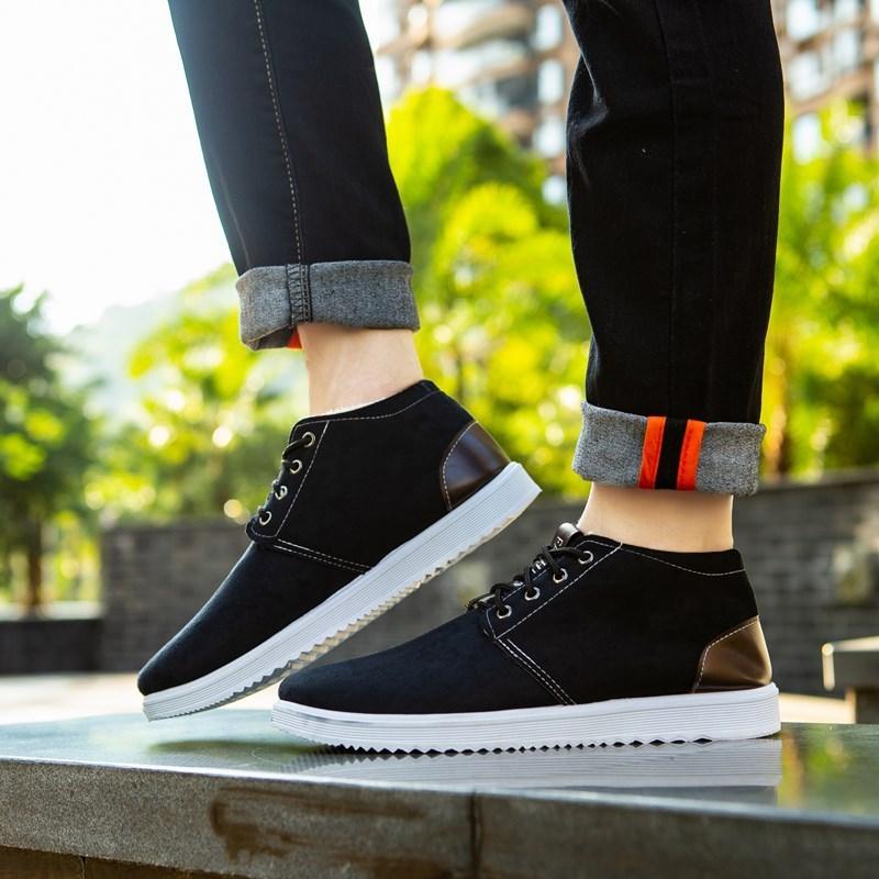 Casual flat-heel men's shoes cotton shoes snow boots