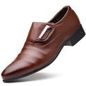 new men's leather shoes men's business suits all-match pointed shoes slip-on on behalf of a cross-border leisure