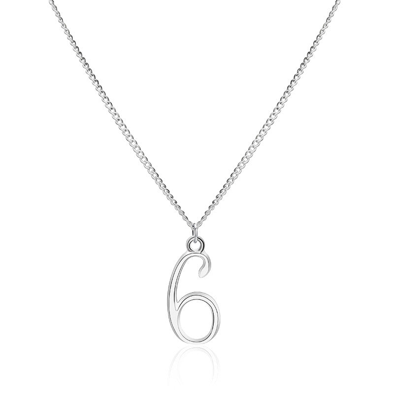 Arabic lucky number hair pendant