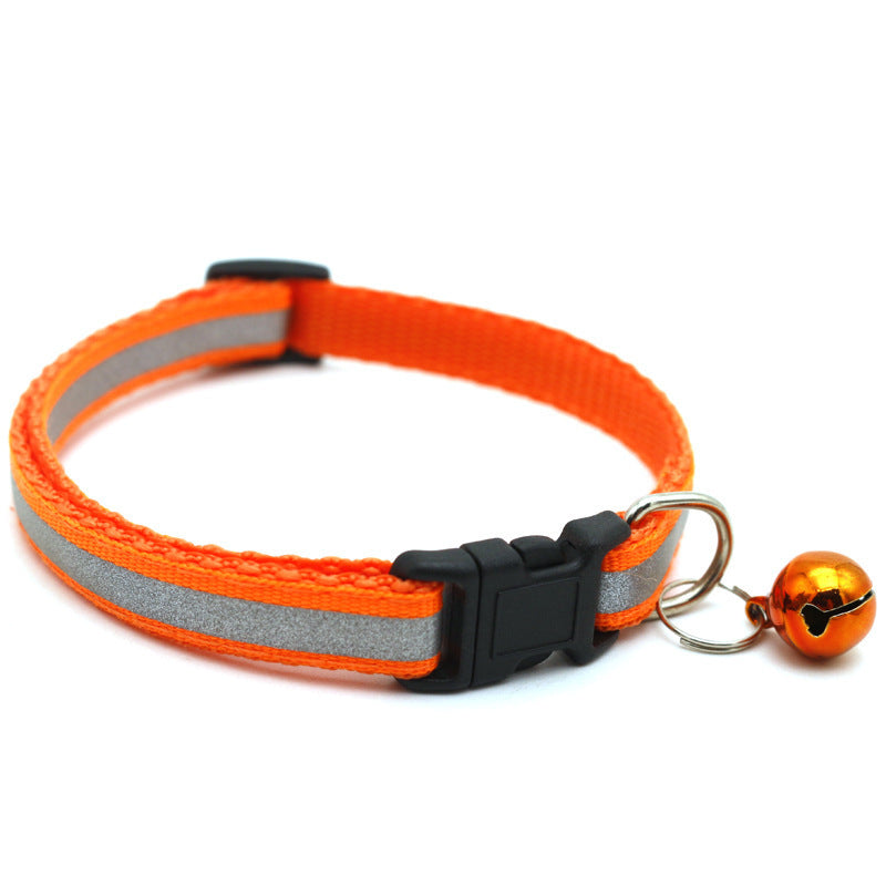 Reflective Patch Bell Cat Pet Collar