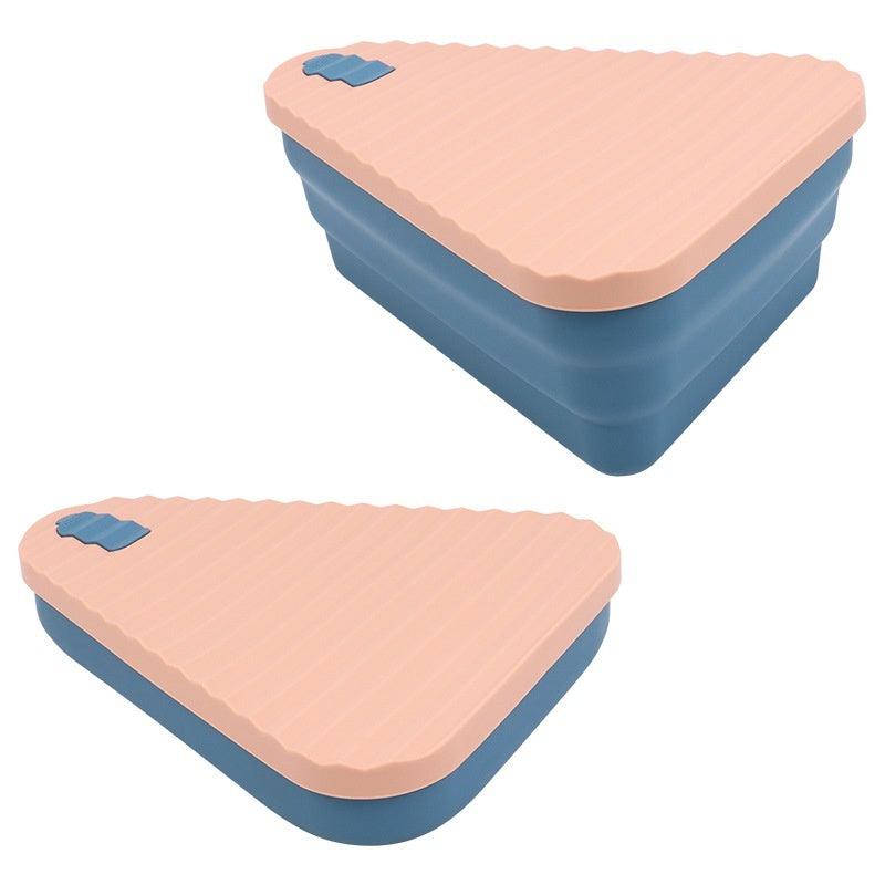 Edible Silicon Pizza Box Pastry Food Lunch Storage Box Refrigerator Microwave Heating Crisper