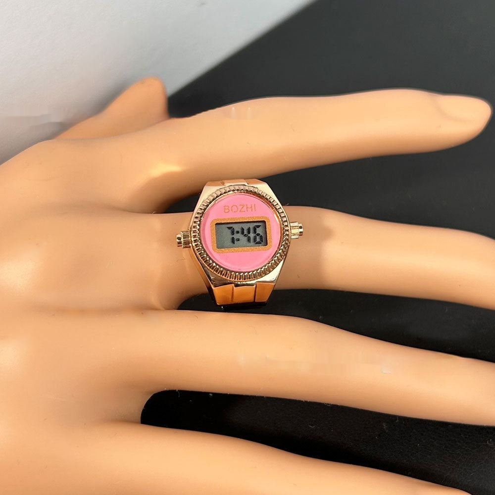 Women's Fashion Electronic Watch Mini Ring Watch