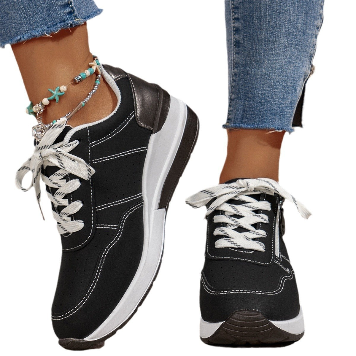 Casual Fashion All-matching Plus Size Sneakers