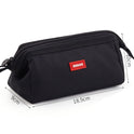 Large-capacity Canvas Pencil Case, Double Zipper, High Stationery Box