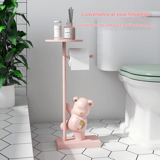 Roll Stand Decoration Cube Bear Decorative Shelf