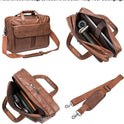 Men's Leather Messenger Bag Notebook