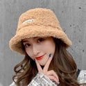 Women's Fashion Versatile Lamb Wool Warm Fisherman's Hat