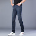 Men's Slim Jeans Business Straight Micro Elastic