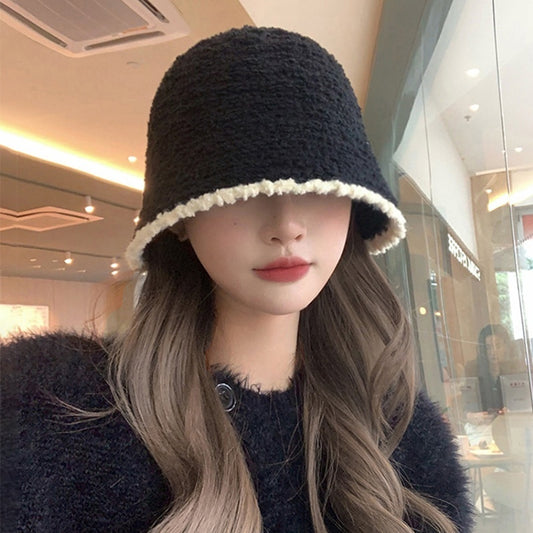 Autumn And Winter Slim-looking Knitted Bucket Confinement Hat