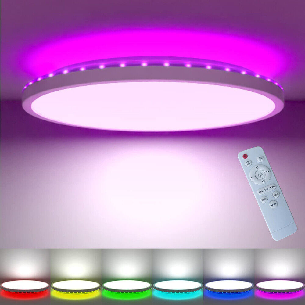 LED Ceiling Light Round Panel Down Lights Bathroom Kitchen Living Room Wall Lamp