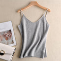 Spring And Summer V-neck Camisole Bottoming Underwear Loose Knit Sweater