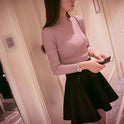 Threaded half-neck sweater sweater women