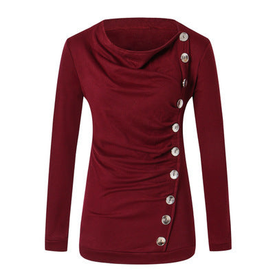 Metal buckle long sleeve