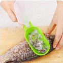 1Pcs Practical Fish Scale Remover Plastic Descaler Cleaning Scraper Kitchen Fruit Vegetable Peeler Useful Scraper Accessories