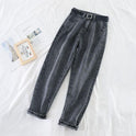Loose Radish Pants Women's High-waisted Slim Straight Daddy Pants Trend