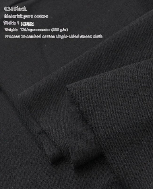 Summer Xinjiang Cotton Knitted Plain Cloth Doll Clothes Short-sleeved T-shirt Thin Jersey Spring Flower Bed Cover