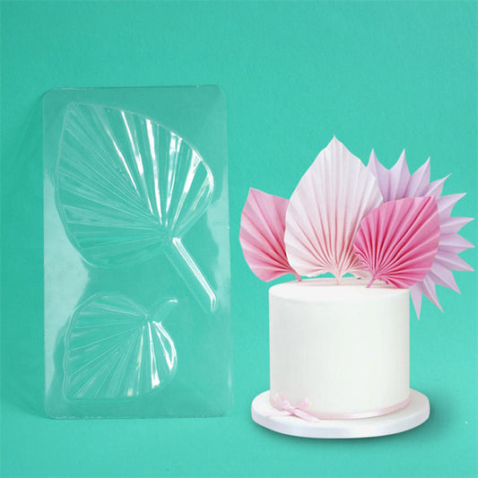 Transparent Palm Leaf Chocolate DIY Cake Decoration Plastic Mold