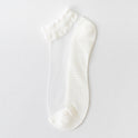 Thin Cotton Bottom Crystal Glass Silk Breathable Socks