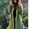 NEW Women's Baggy Cardigan Coat Tops Ladies Chunky Knitted Sweater Jumper Hood