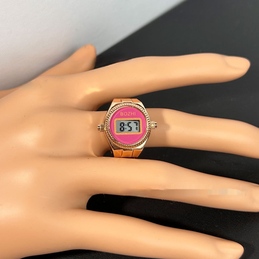 Women's Fashion Electronic Watch Mini Ring Watch