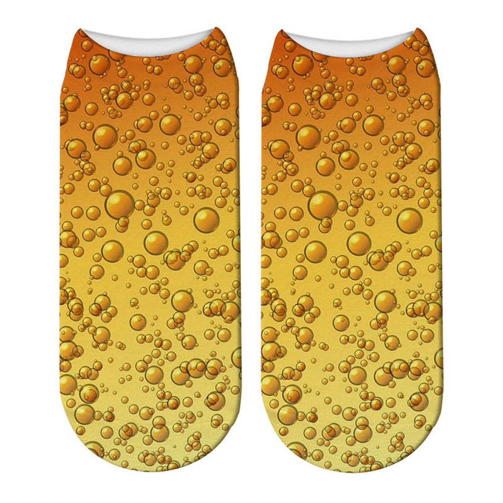 Beer Beer Print Socks, Women's Boat Socks, Adult Socks