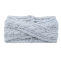 European And American Knitting Twist Cross Wool Hair Band