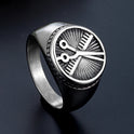 European And American Simple Titanium Steel Men's Ring