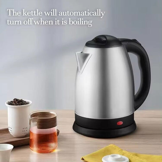 Cordless Electric Kettle 1.8L 1500W Stainless Steel Jug Overheat Protection