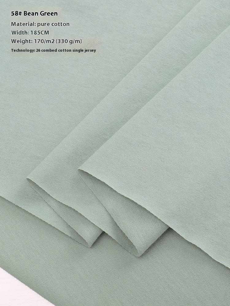 Summer Xinjiang Cotton Knitted Plain Cloth Doll Clothes Short-sleeved T-shirt Thin Jersey Spring Flower Bed Cover