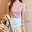 All-match slim tight-fitting sweater women