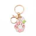 Rabbit Year Lucky Cartoon Trend Alloy Oil Dropping Keychain Cute