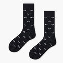 Creative And Minimalist Printed Casual Breathable Mid Length Socks