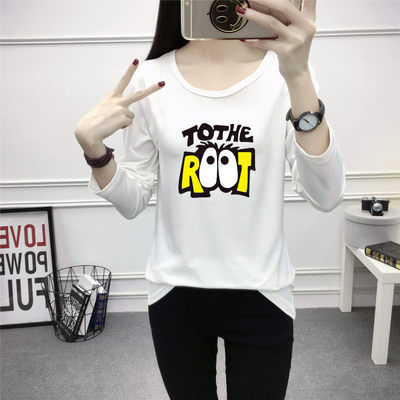 Loose Joker Half Sleeve Top Tide Letters